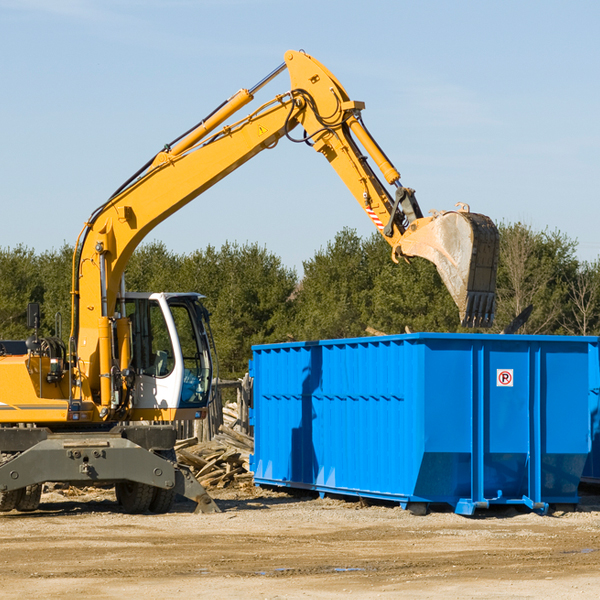 are there any restrictions on where a residential dumpster can be placed in Parker South Carolina